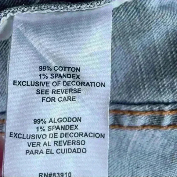 Boho Embellished Studded Hippie Blue Jean Denim Jacket Floral Aztec Embroidery S - Picture 9 of 9